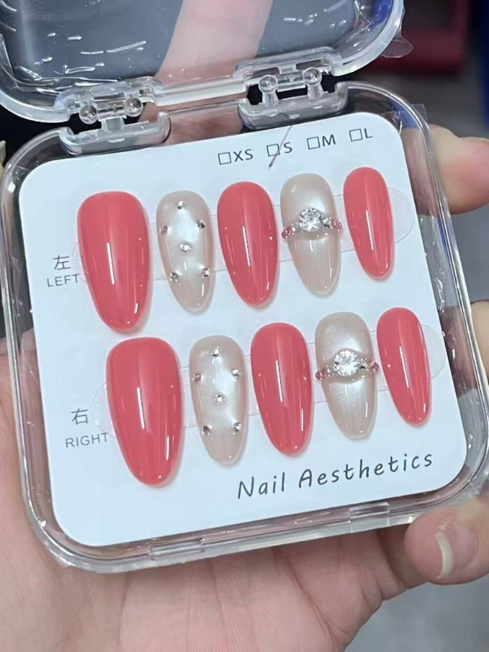 handmade press-on nails reusable